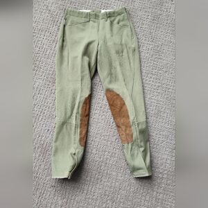 The Tailored Sportsman Beige Riding Pants with Tan Accents
